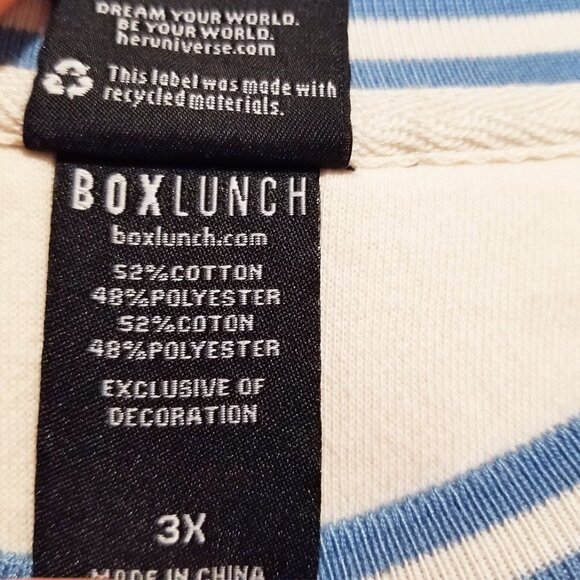 NEW Disney Lilo & Stitch Ohana Means Family Crewneck Sweatshirt Size 3X $60 Blue - Picture 7 of 9